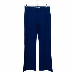 Betabrand Dress Pant Yoga Pant Women's Slight Bootcut Size Medium Pull-on Navy